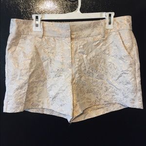 Gold metallic shorts